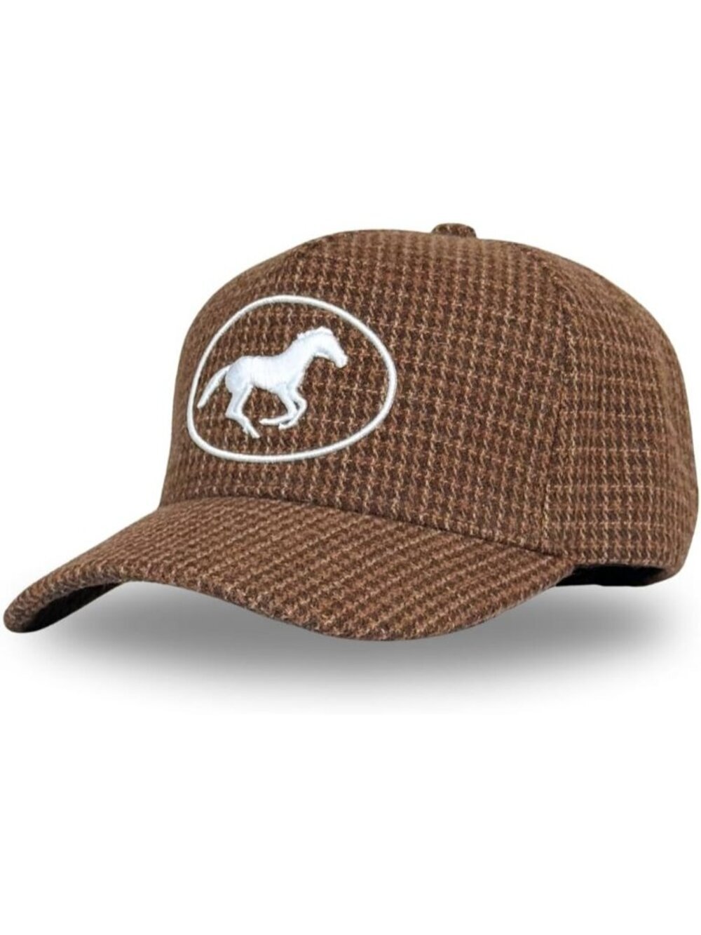 Unisex Houndstooth Cute Caps Cowgirls Cowboys Snapback Western Trucker Hat